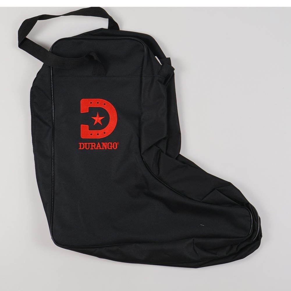Durango Boot Bag Western Cowboy Boot Carrier Black Red Logo Travel Accessory